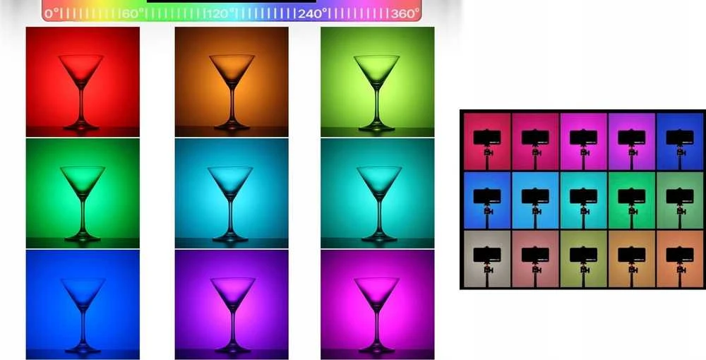 Apšvietimo Įranga - Ulanzi LT003 RGB LED Video Light 10 inch 2500K-9000K