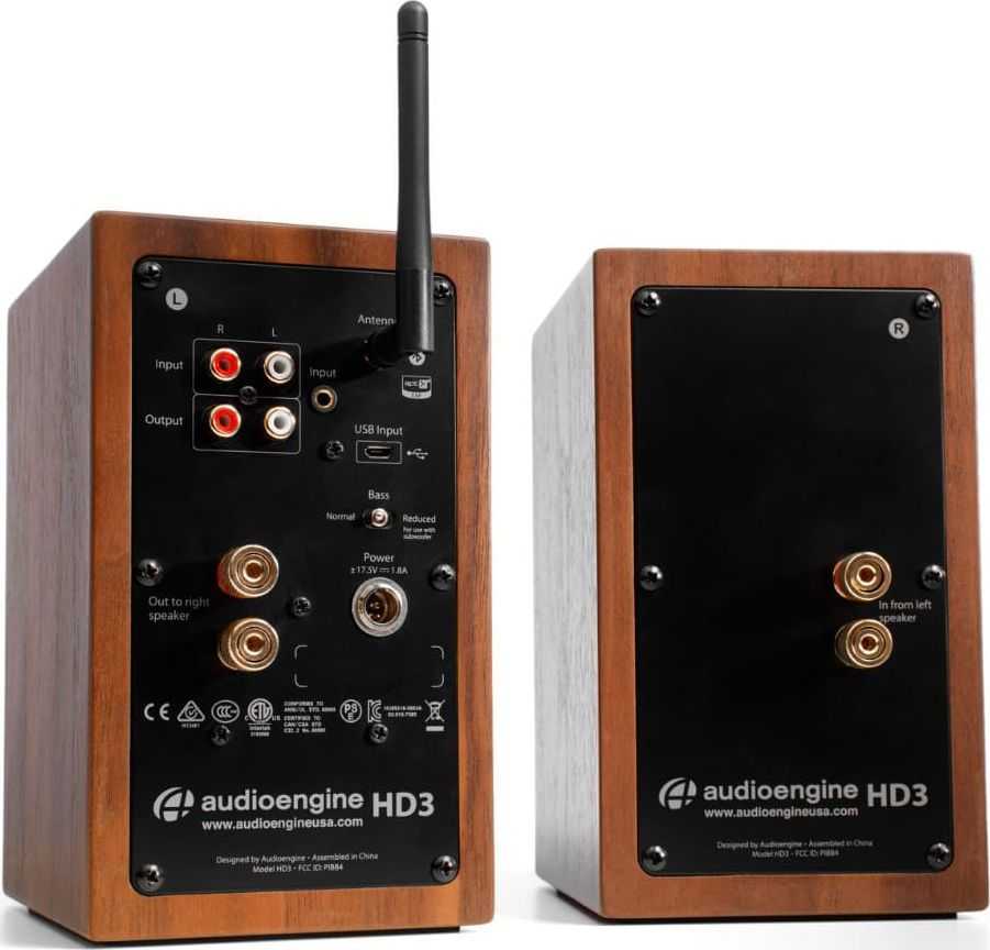 Audioengine HD3 BT 30 W kolonėlės, Riešutmedis