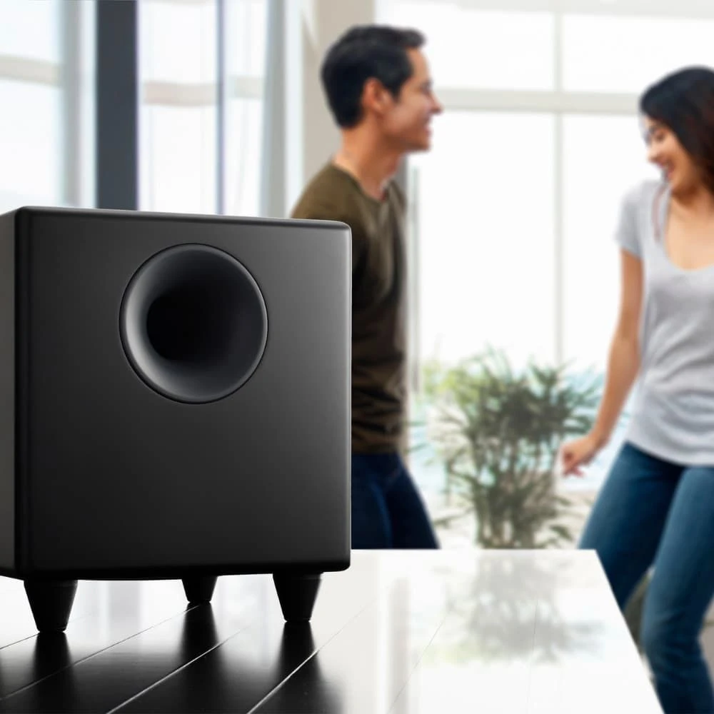 Aktyvi žemųjų dažnių kolonėlė AudioEngine S8, 125 W, Juoda
