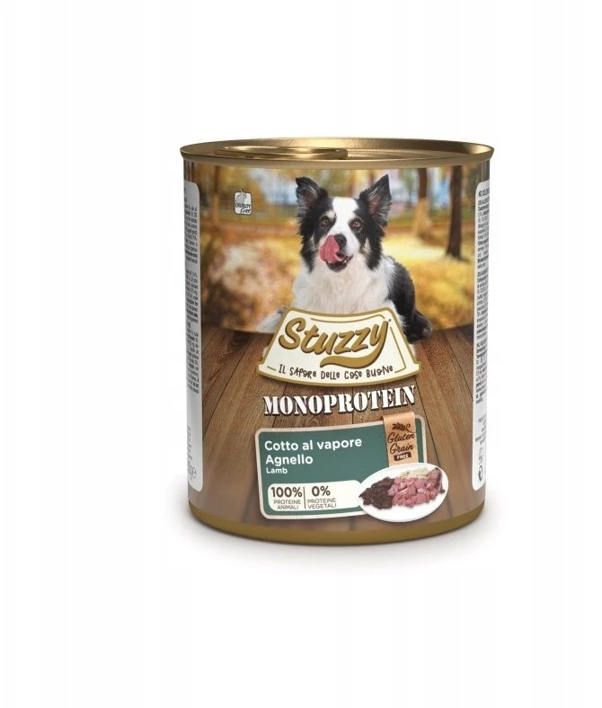 „Stuzzy Monoprotein“ šlapias šunų ėdalas, šviežio ėrienos paštetas, 800g, skardinė
