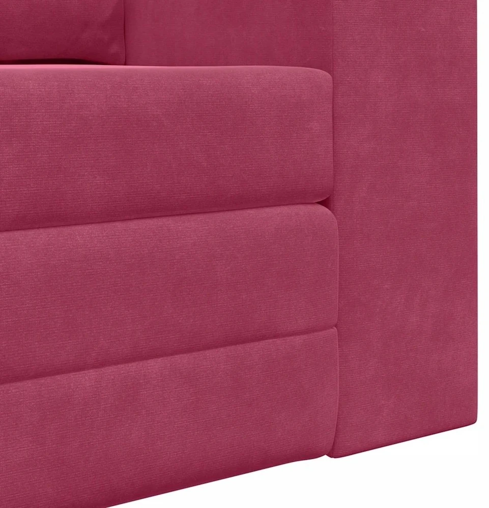 Sofa lova Vyno raudona 148 x 71 x 83 cm Aksomas