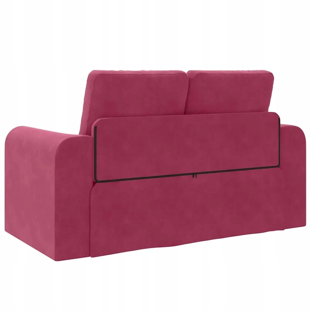Sofa lova Vyno raudona 148 x 71 x 83 cm Aksomas