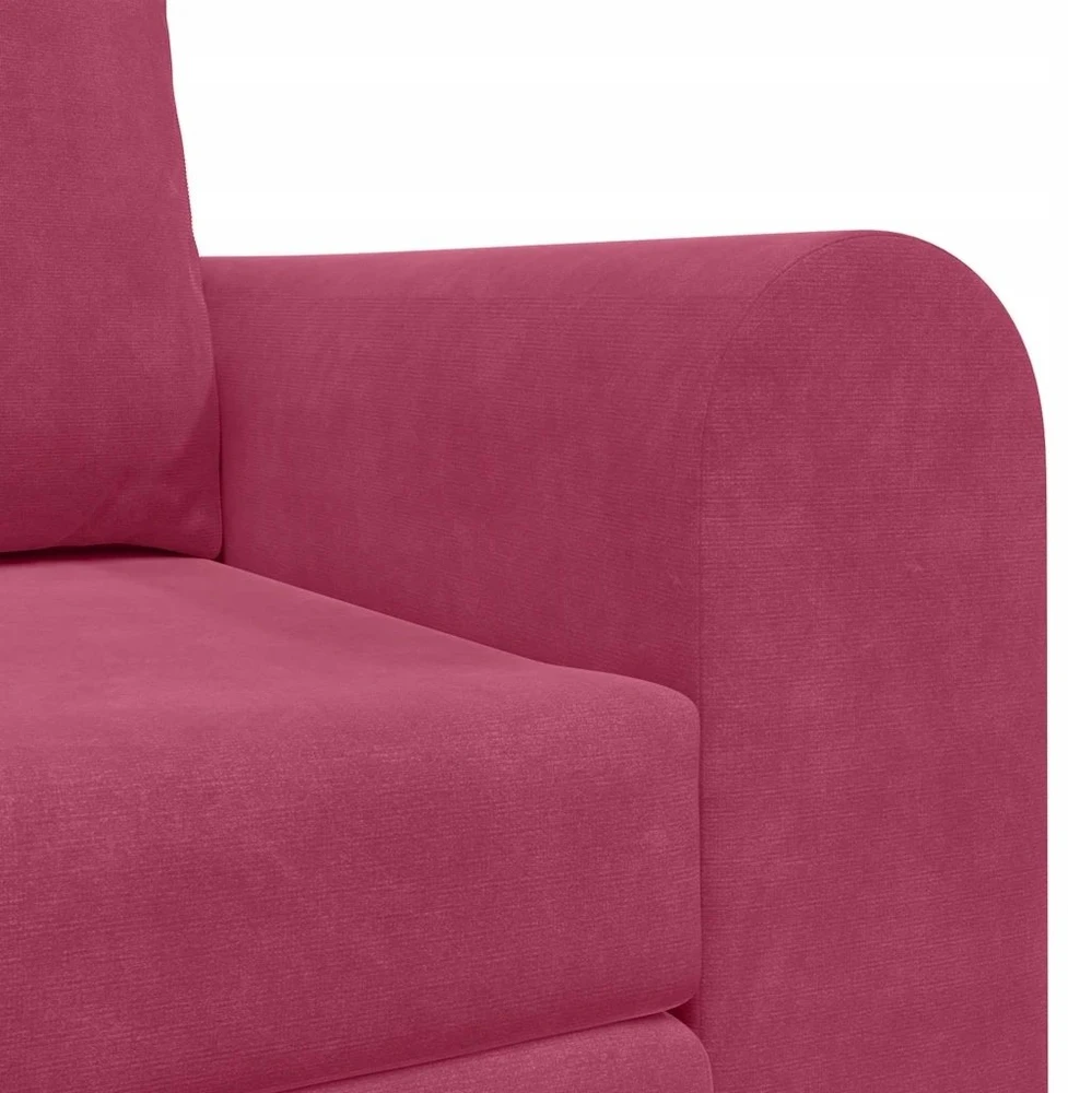 Sofa lova Vyno raudona 148 x 71 x 83 cm Aksomas