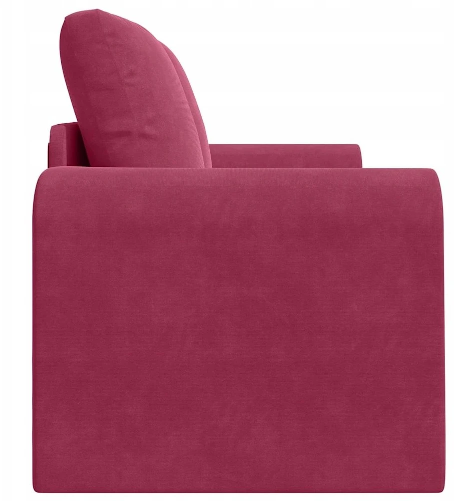 Sofa lova Vyno raudona 148 x 71 x 83 cm Aksomas