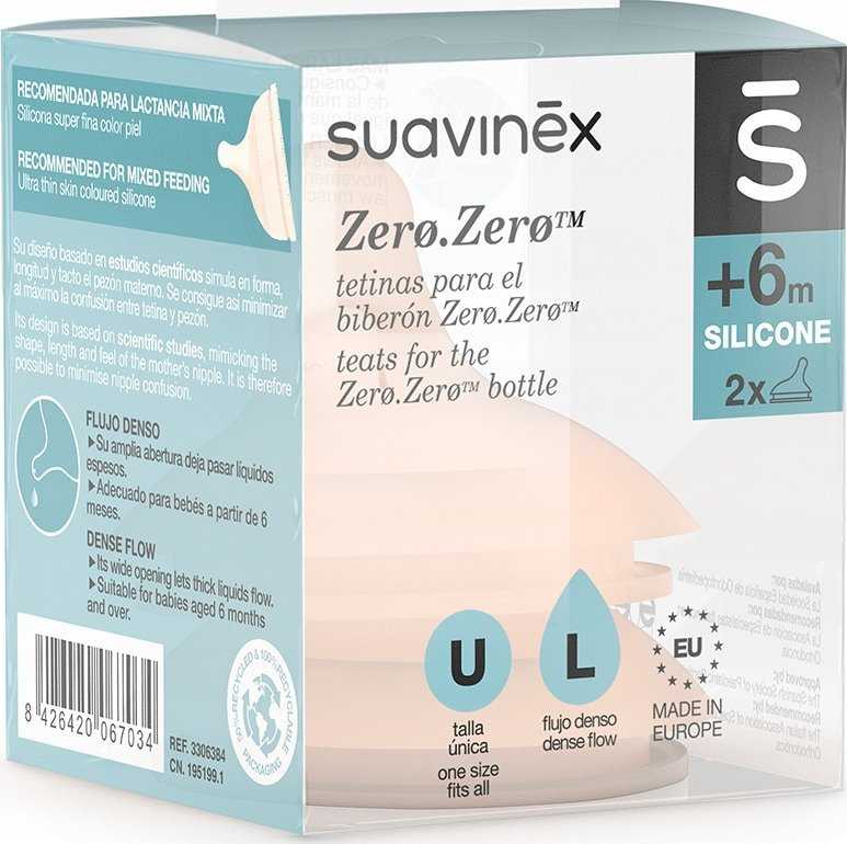 Suavinex 087049 BUTELIUKO SPENELIAI ZERO FAST L 2VNT. 308680