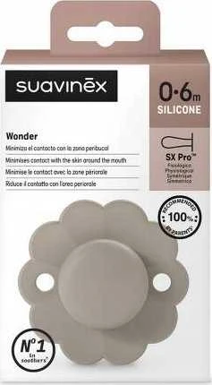 Suavinex - 308383-PHYSIOLOGICAL čiulptukas SX PRO SILICONE/6-18M/GCLOUDS/WONDER