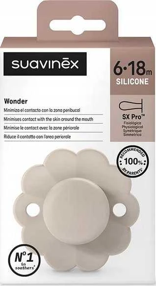Suavinex - 308385-PHYSIOLOGICAL čiulptukas SX PRO silikoninis/6-18M/MCHALK/WONDER