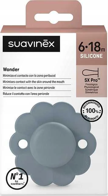 Suavinex - 308393-PHYSIOLOGICAL čiulptukas SX PRO silikoninis/6-18m/LAKE/WONDER