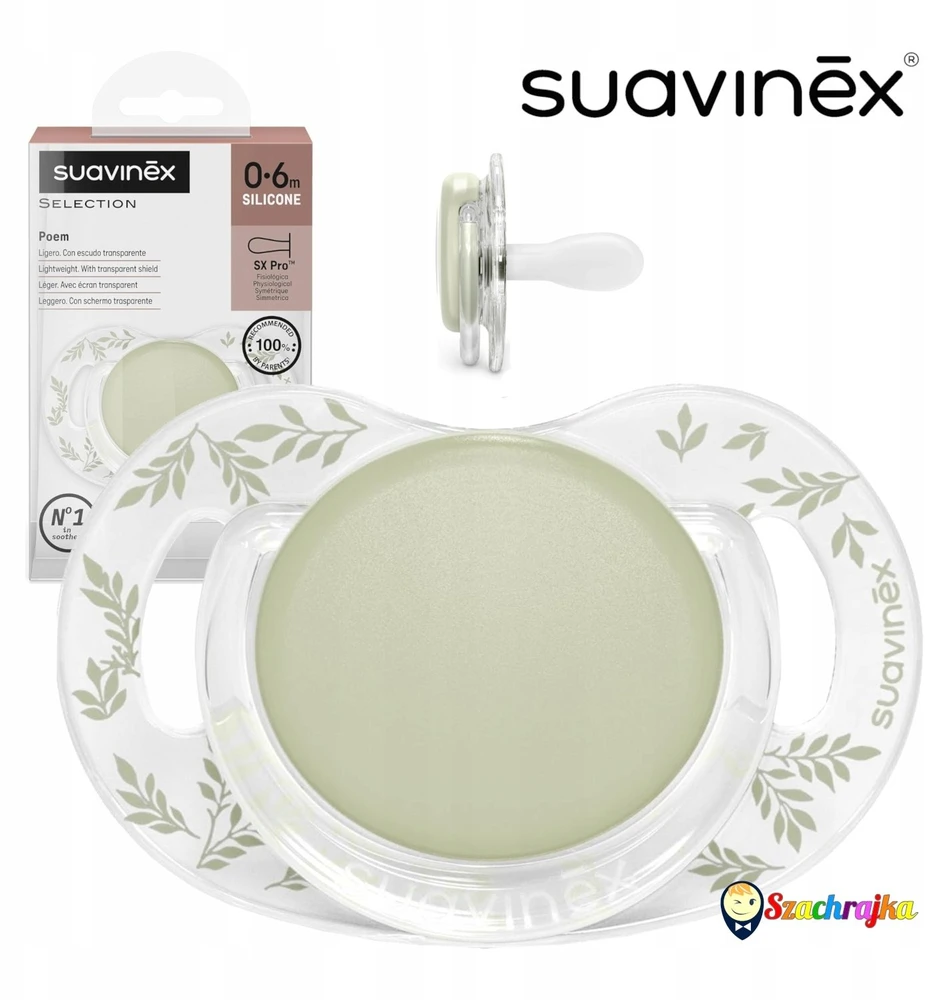 Suavinex 308931-PHYSIOTHERAPY SX PRO SILICONE 0-6M ŽALIOJI POEZIJA