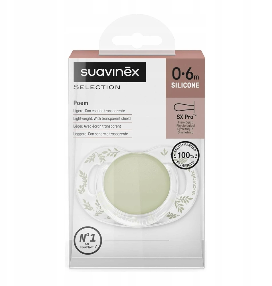 Suavinex 308931-PHYSIOTHERAPY SX PRO SILICONE 0-6M ŽALIOJI POEZIJA