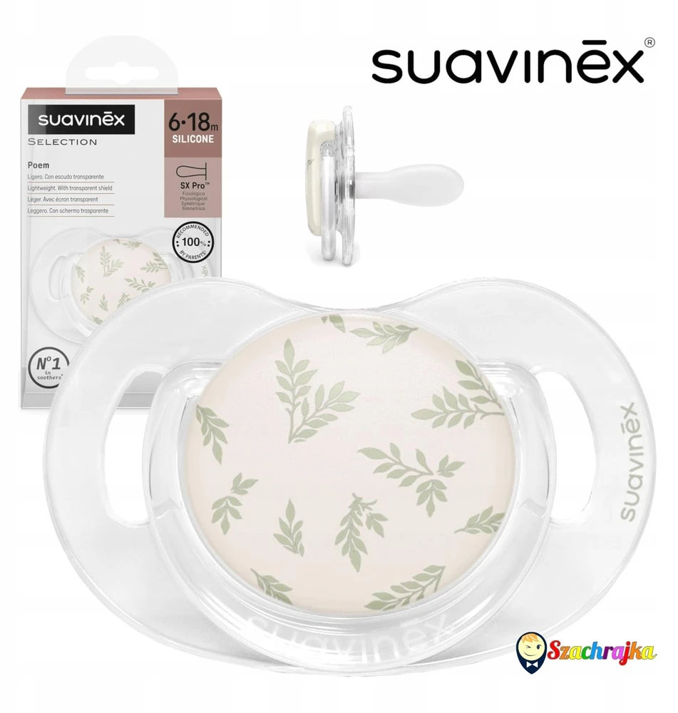 Suavinex 308934-PHYSIOTHERAPY SX PRO SILICONE 6-18M ŽALIOJI POEZIJA