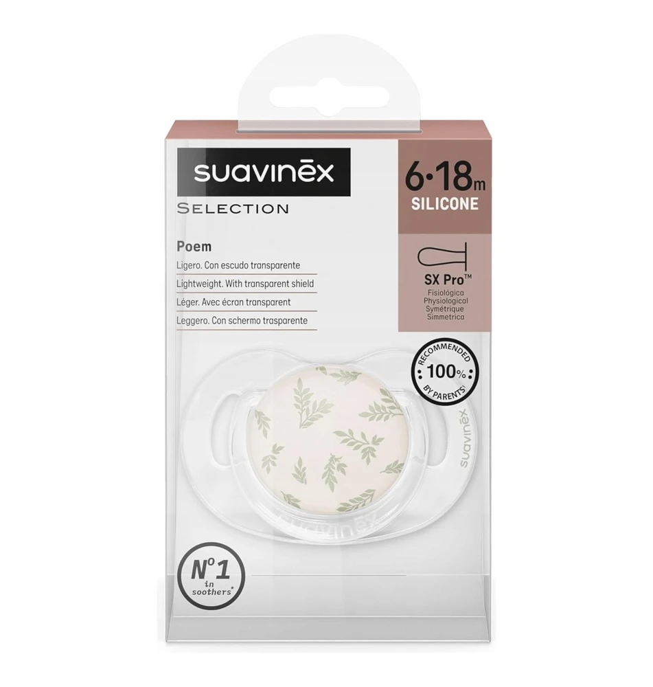 Suavinex 308934-PHYSIOTHERAPY SX PRO SILICONE 6-18M ŽALIOJI POEZIJA