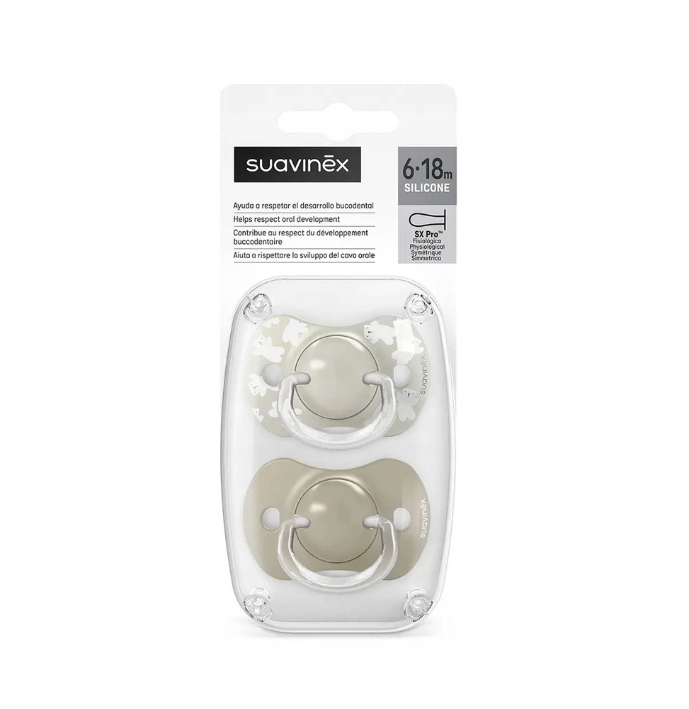 Suavinex 309063-FIZIOLOGINIS ŽINDYNAS SX PRO 6-18M 2VNT SMĖLINIS WILD&FREE
