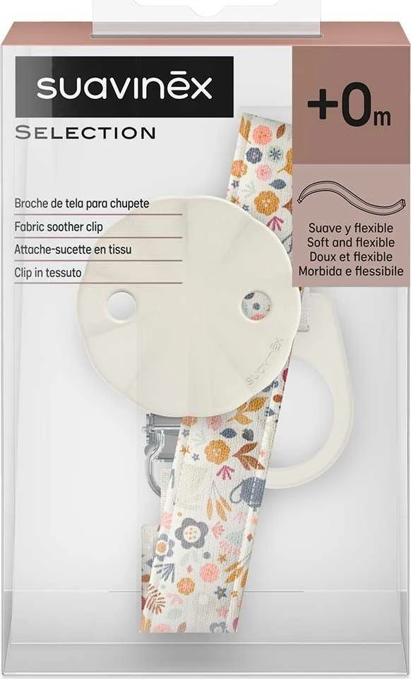 Suavinex 900706 Grandinėlė čiulptukui Z TASIEMKĄ WONDERLAND BEŻOWY LIBERTY 402828