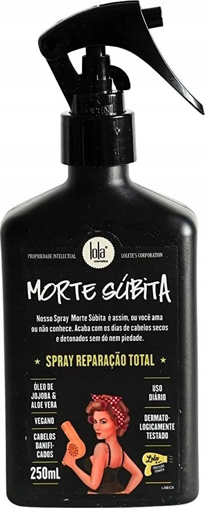 Lola Cosmetics Lola from Rio Morte Subita Purškiklis Reparacao nenuplaunamas kondicionierius sausiems, pažeistiems plaukams, 250 ml