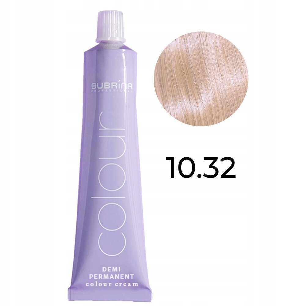 Subrina Professional Colour Demi-Permanent Hair Dye 10/32 Skirtas šviesiems plaukams, 60 ml