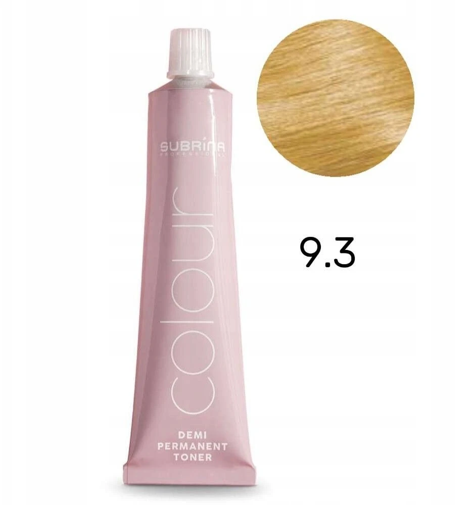 Subrina Professional, Demi Permanent Colour, Demi-permanentiniai plaukų dažai, 9/3 Labai šviesus skirtas šviesiems plaukams, 60 ml Unisex