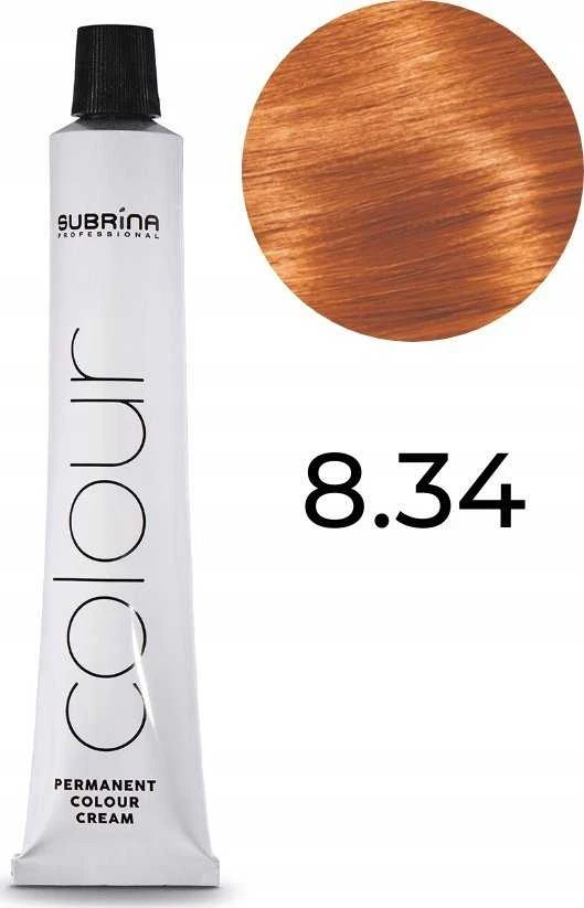 Subrina Professional Essential Colour Permanent Hair Dye 8/34 Light Skirtas šviesiems plaukams Golden Cedar, 100 ml