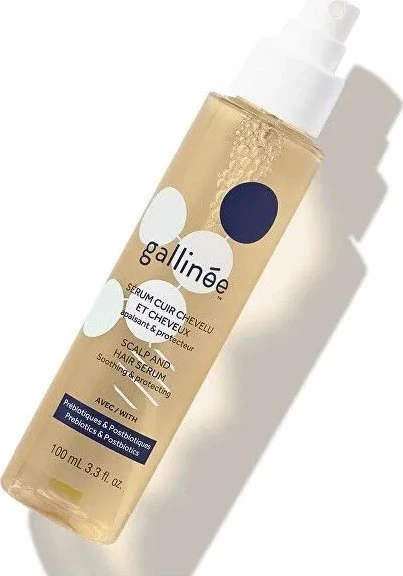 „Gallinee Hair Care“ prebiotikų ir postbiotikų plaukų serumas, raminantis, 100 ml