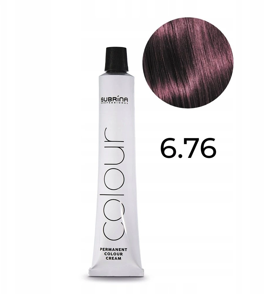 Subrina Professional , Permanent Colour, Argan, Permanent Hair Dye, 6/76 Dark Skirtas šviesiems plaukams Violet Chestnut, 100 ml Unisex