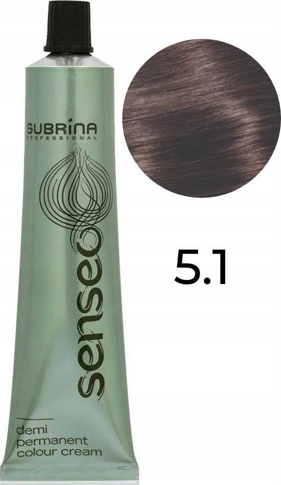 Subrina Senseo 5/1 plaukų dažų tūbelė su spalvos pavyzdžiu