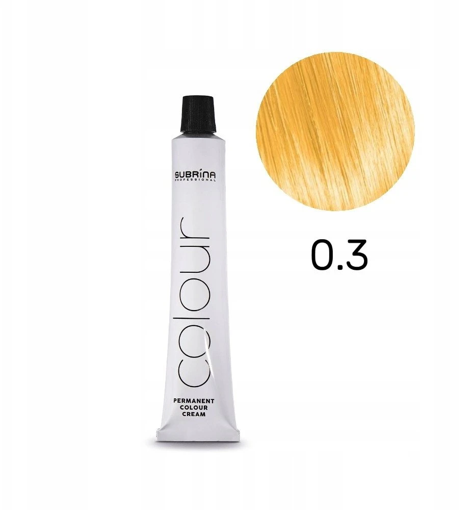 Subrina Professional Vibrant Colour, Argan Oil, Permanent Hair Dye, 0/3 Golden, 100 ml For Women