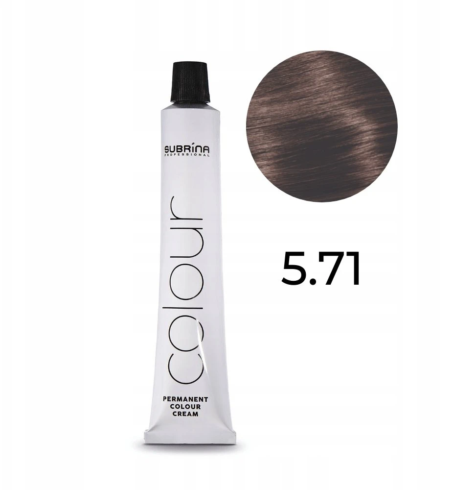 Subrina Professional, Essential Colour, nuolatiniai plaukų dažai, 5/71 šviesiai kaštoninė pilka kaštoninė, 100 ml moterims