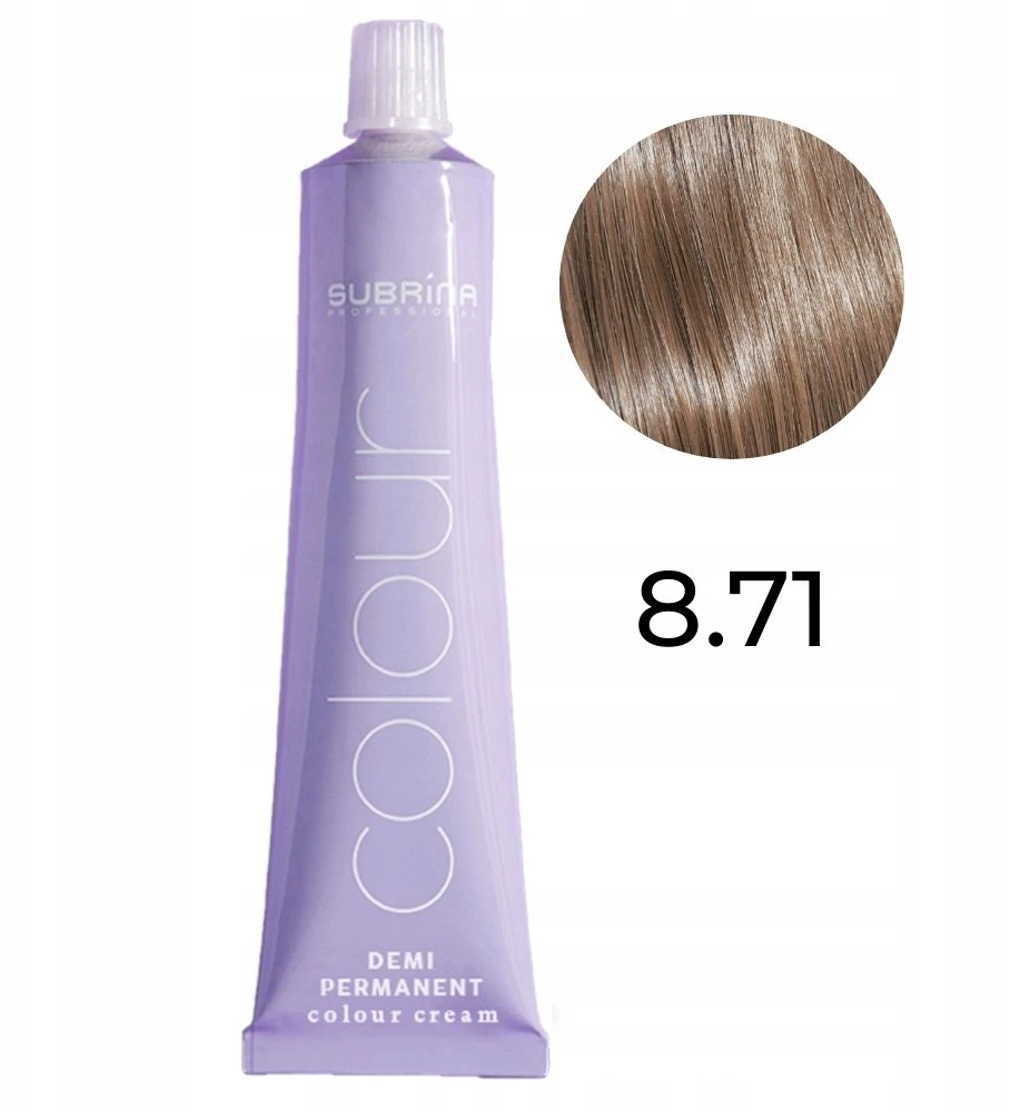Subrina Professional , , Amino Plex, Demi-Permanent Hair Dye, 8/71 , 60 ml For Women
