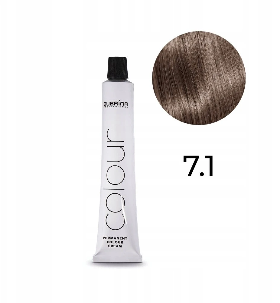Subrina Professional Unique, nuolatiniai plaukų dažai, 7/1, 100 ml Moterims