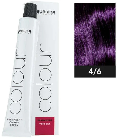 Subrina Professional , Vibrant, Permanent Hair Dye, 4/6 Medium Brown Violetinė, 100 ml Unisex