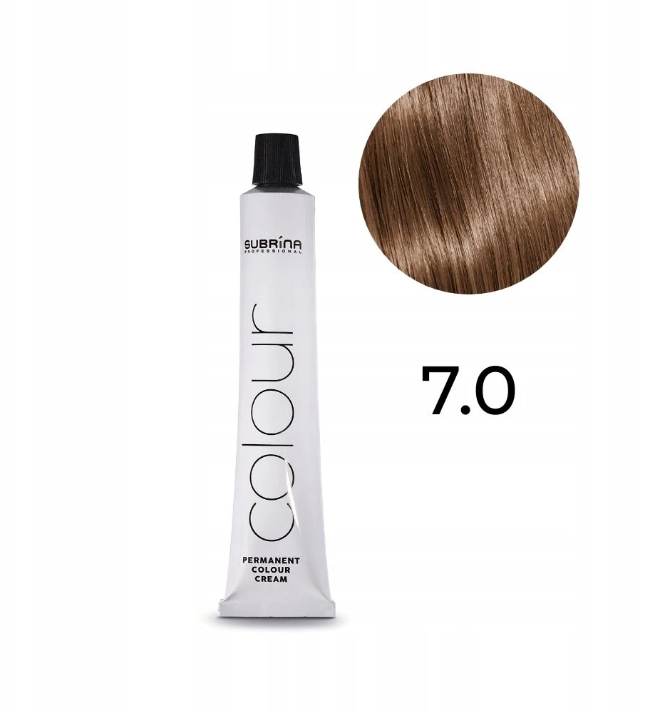 Subrina Professional Permanent Hair Dye Essential Colour 7/0 Medium Skirtas šviesiems plaukams 100 ml For Women