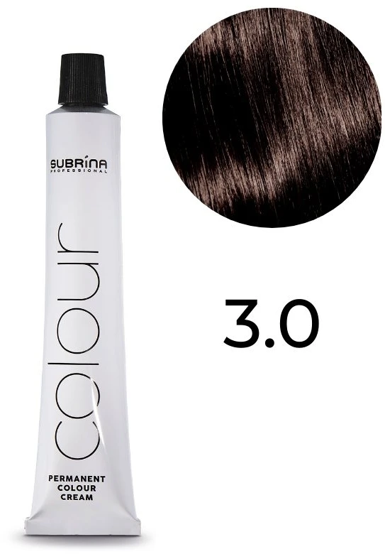 Subrina Professional Essential Colour, nuolatiniai plaukų dažai, 3/0, 100 ml moterims
