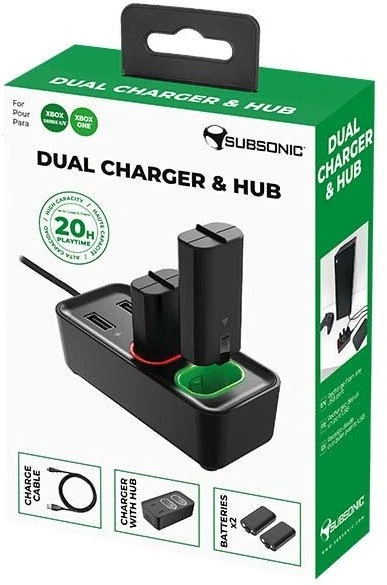 Subsonic Ikigarsinis dvigubas įkroviklis ir šakotuvas – XBOX Series X / S