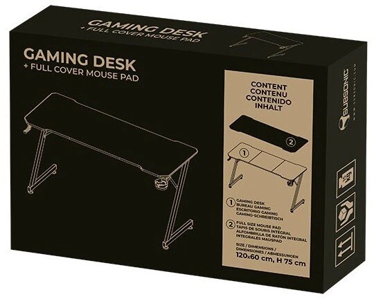 Subsonic Juodas Gaming Desk GEM