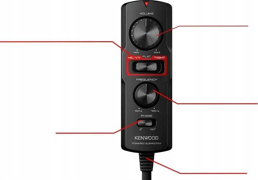 „Kenwood Electronics KSC-PSW7EQ“ automobilio žemų dažnių garsiakalbis, iš anksto įkrautas, 160 W