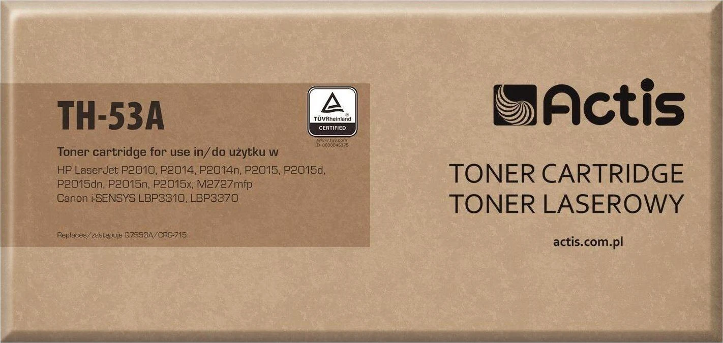 Toneris Actis TH-53A Juodas Zamiennik 53A (TH-53A)
