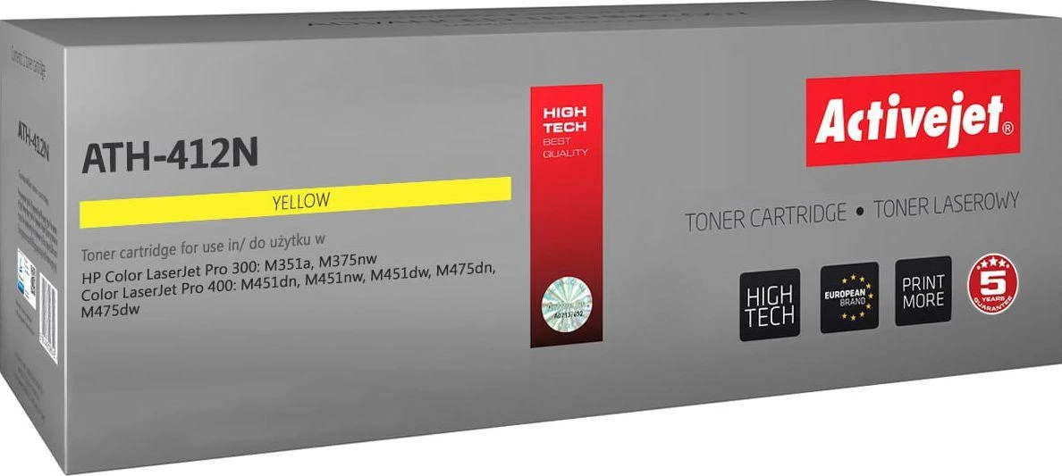 Toneris ActiveJet ATH-412N | Geltona | 2600 psl. | HP CE412A (305A)