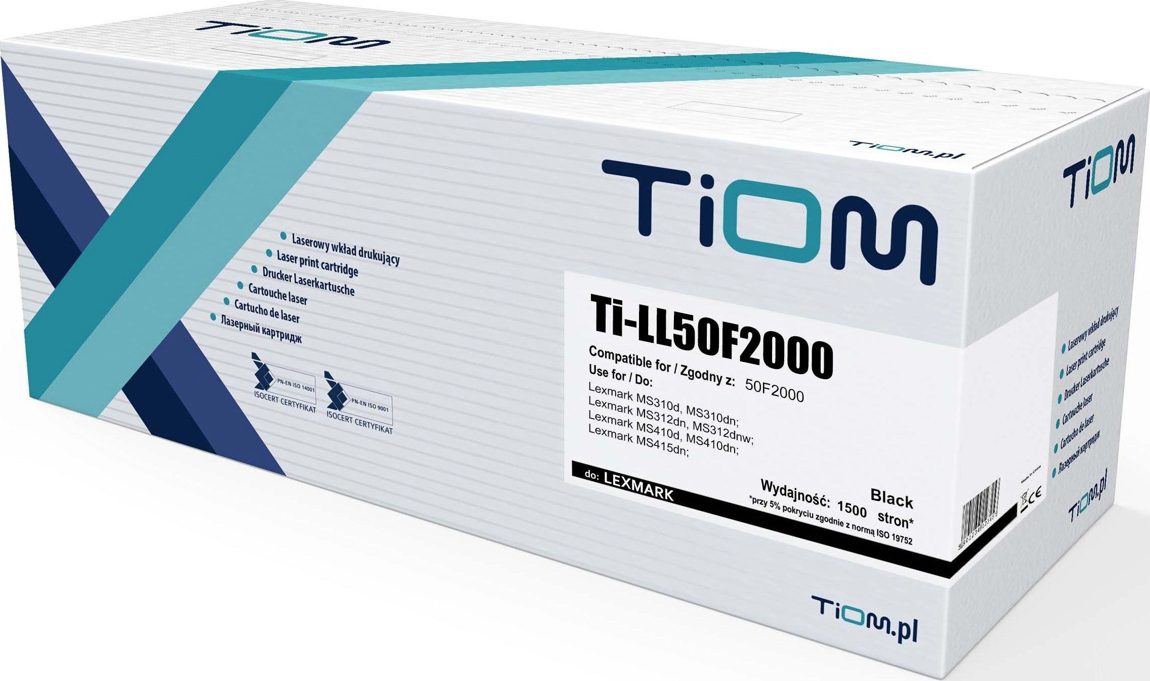 Toneris Tiom Juodas pakeitimas 50F2000 (Ti-LL50F2000)