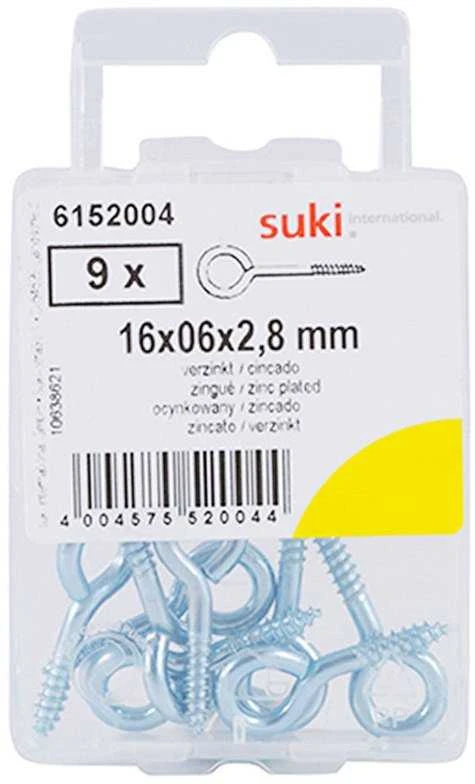 Kilpos Suki, 16 x 6 x 2.8 x 13 mm, 9 vnt.