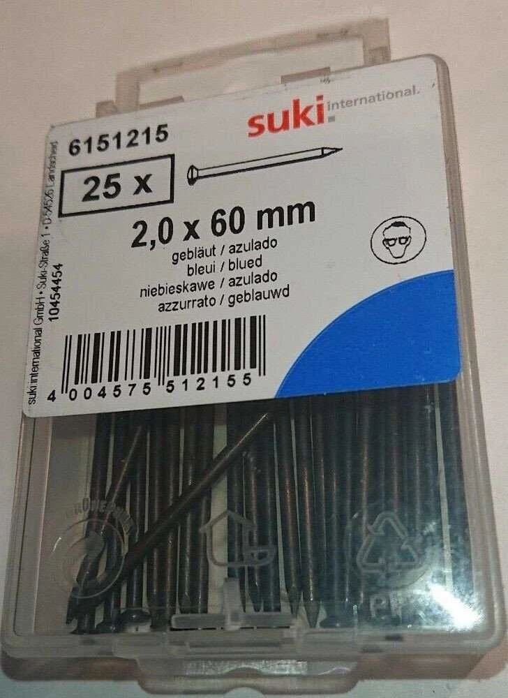 SUKI Statybinės vinys, 2 x 60 mm, 25 vnt