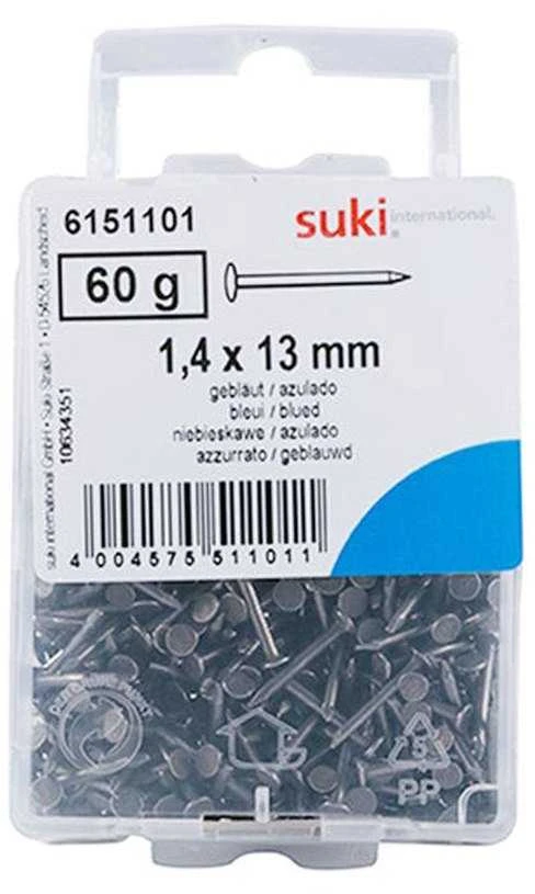 SUKI Statybinės vinys, 1.4 x 13 mm, 60 g