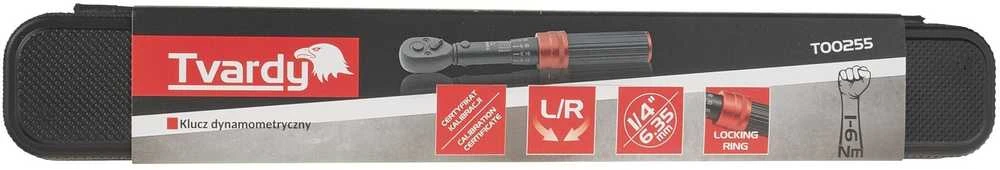 Tvardy Dinamometrinis raktas 1/4" 1-6 Nm TVARDY (20)