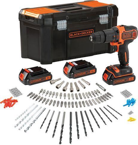 Black & Decker Juodas & Decker Juodas&DECKER BDCHD181B3A-QW