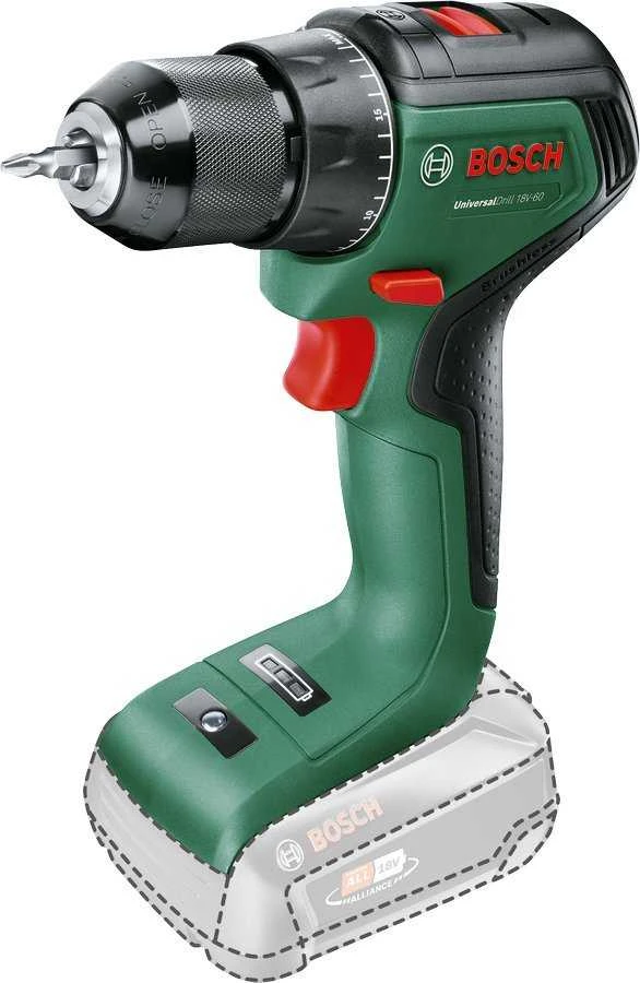 Bosch UniversalDrill 18V-60solo Akum.suktuvas