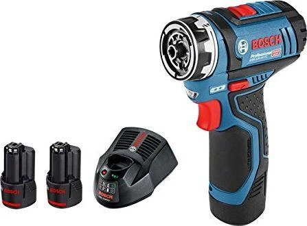Bosch GSR 12V-15 FC suktuvas su priedais