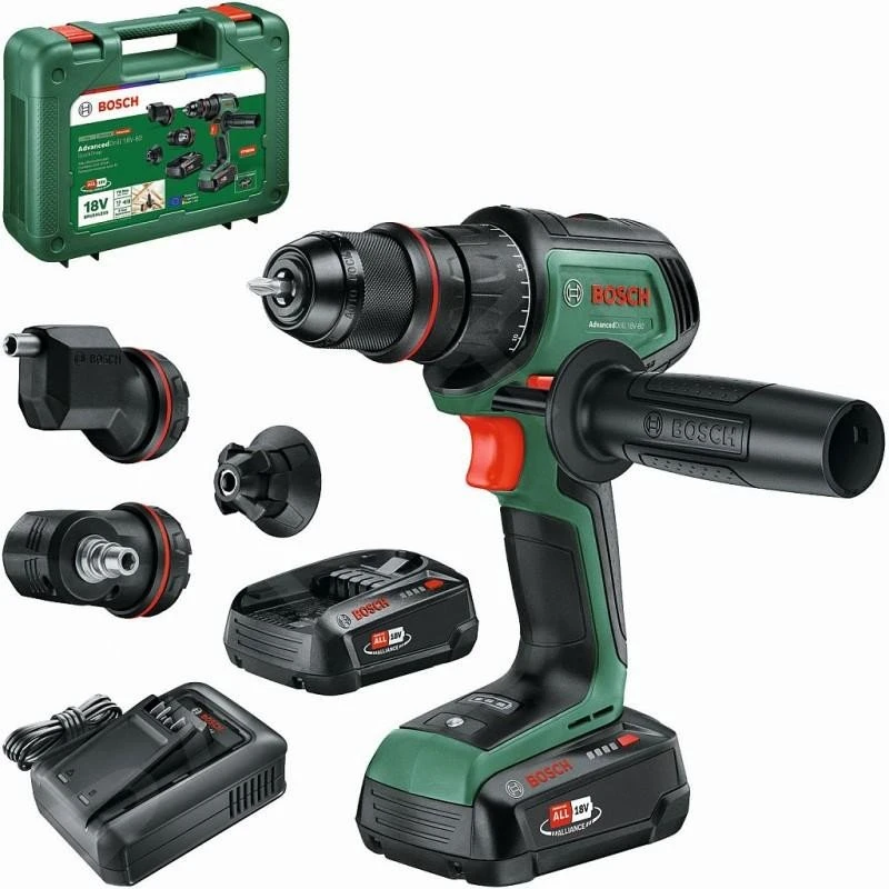 Bosch suktuvas-gręžtuvas su priedų komplektu