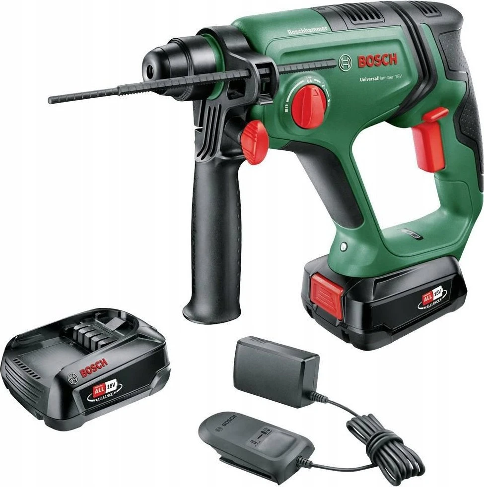 „Bosch UniversalHammer18V“ (2x2,5) akumuliatorinis perforatorius
