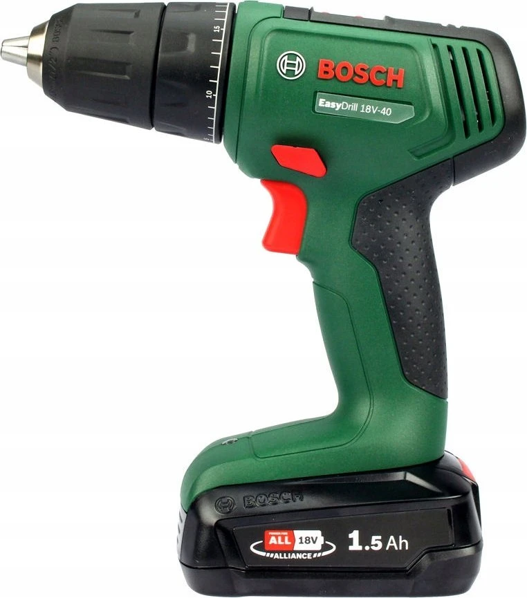 Bosch akumuliatorinis suktuvas EasyDrill 18V-40, 2x1,5Ah, dėklas 06039D8002