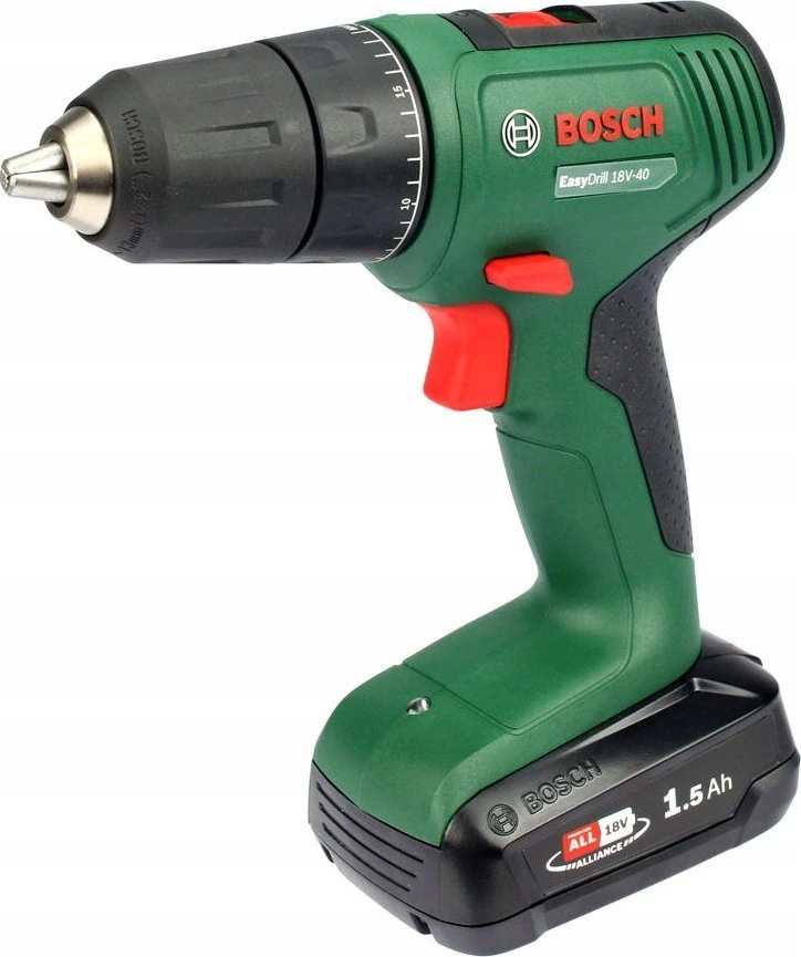 Bosch akumuliatorinis suktuvas EasyDrill 18V-40, 2x1,5Ah, dėklas 06039D8002