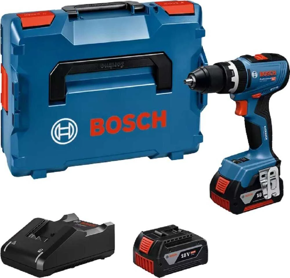 Bosch GSB 18V-65 gręžtuvas su priedų komplektu